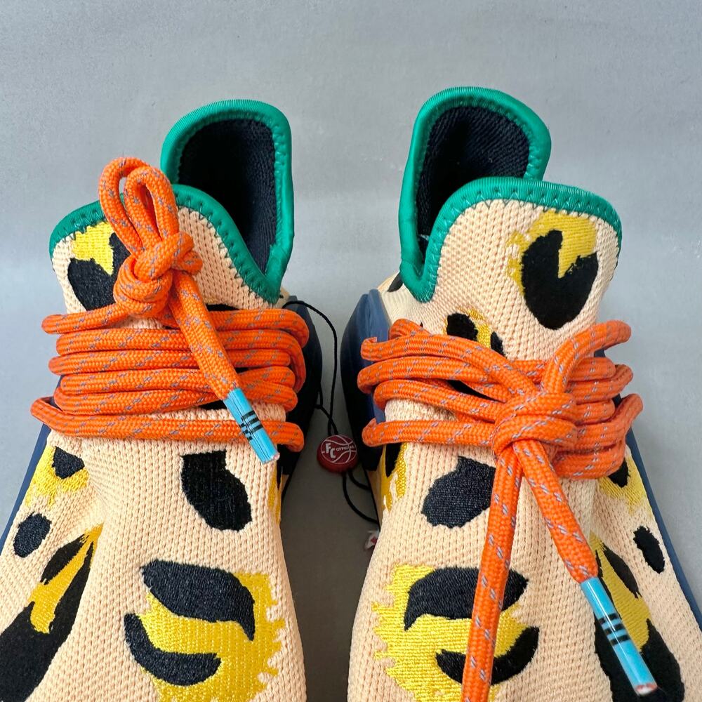 adidas x‎ Pharrell Hu NMD Sneakers in Animal Print Amber Mens US Size 9 - Picture 5 of 16